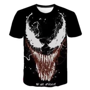 We Are Venom Abstract Head Splatter Art Black Boys' T-shirt