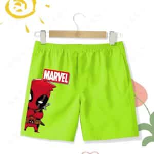 Adorable Deadpool Chibi Marvel Cartoon Shorts for Kids,