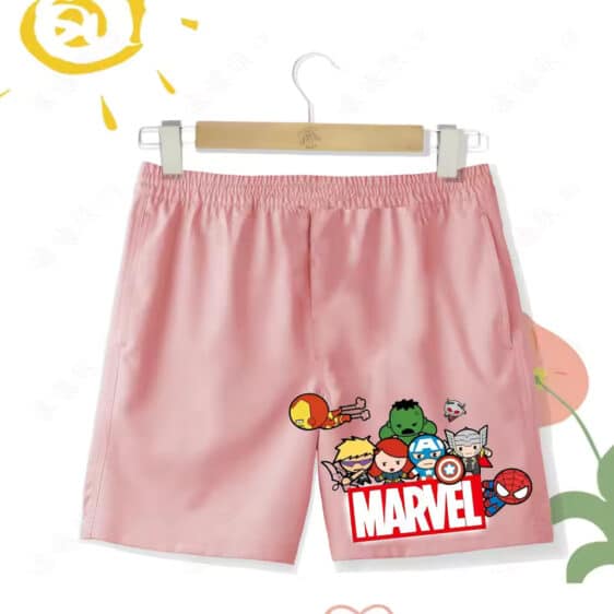 Adorable Marvel Characters Chibi Art Children's Shorts