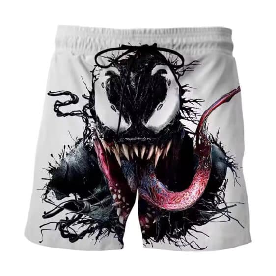 Anti-Hero Venom Grinning Symbiote Face Shorts for Kids