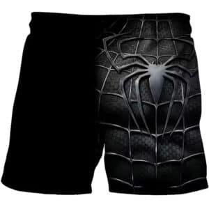 Black Symbiote Spider-Man Graphic Shorts for Children