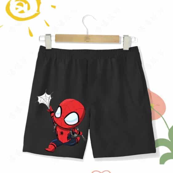 Cute Spider-Man Web Chibi Cartoon Art Shorts for Children