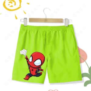 Cute Spider-Man Web Chibi Cartoon Art Shorts for Children