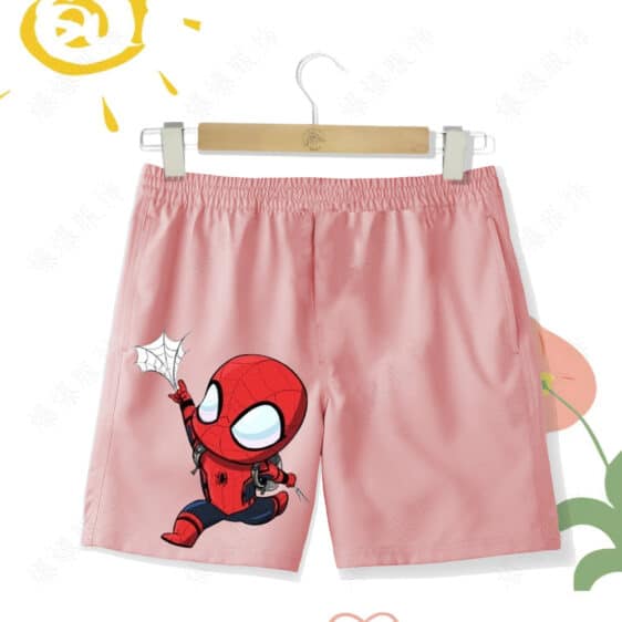 Cute Spider-Man Web Chibi Cartoon Art Shorts for Children