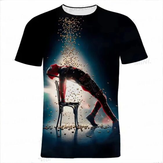 Deadpool Flashdance Cinematic Bullet Shower Boys' T-shirt