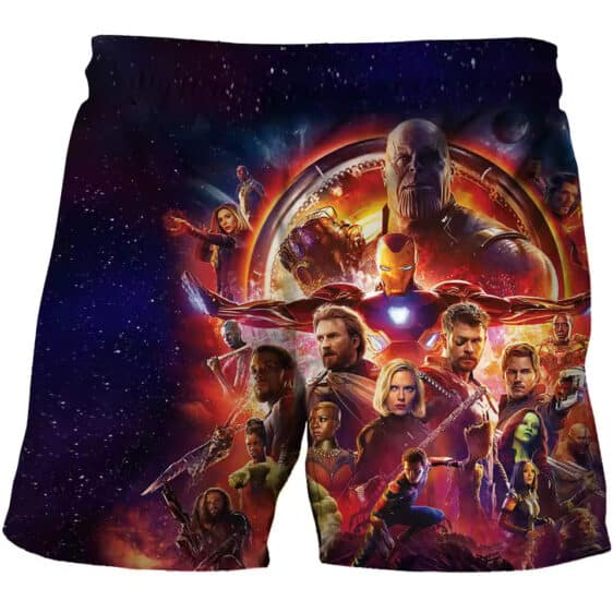 Epic Avengers Infinity War Movie Poster Boys' Shorts