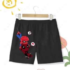 Funny Spider-Man & Deadpool Cartoon Duo Shorts for Children