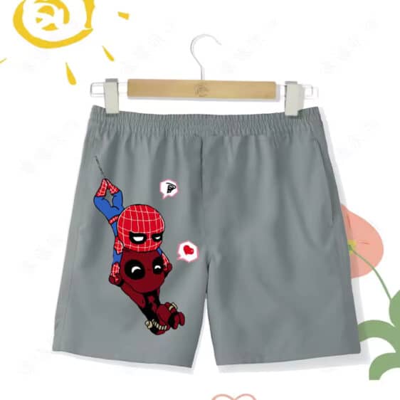 Funny Spider-Man & Deadpool Cartoon Duo Shorts for Children