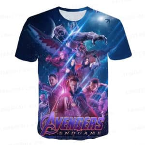 Marvel Avengers Endgame Heroes Collage Poster Boys' T-shirt