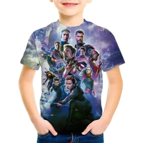 Marvel Avengers Endgame Heroes Poster Children's T-shirt