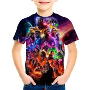 Marvel Avengers Endgame Heroes & Villains T-shirt for Boys