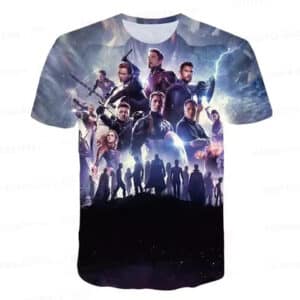 Marvel Avengers Heroes Battle Scene T-shirt for Children