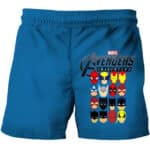 Marvel Avengers Initiative Head Icons Shorts for Boys