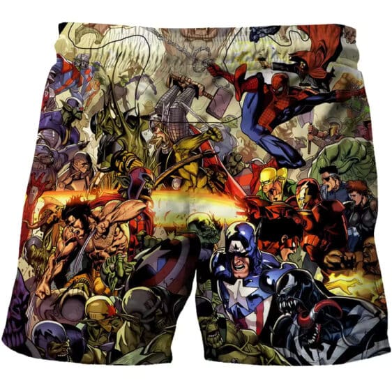 Marvel Heroes and Villains Epic Battle Children's Shorts