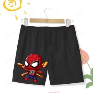 Marvel Iron Spider-man Chibi Cartoon Art Children's Shorts