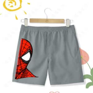 Marvel Superhero Iconic Spider-Man Mask Shorts for Kids