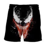 Marvel Venom Carnage Splatter Grin Art Black Boys' Shorts
