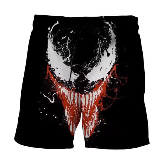 Marvel Venom Carnage Splatter Grin Art Black Boys' Shorts