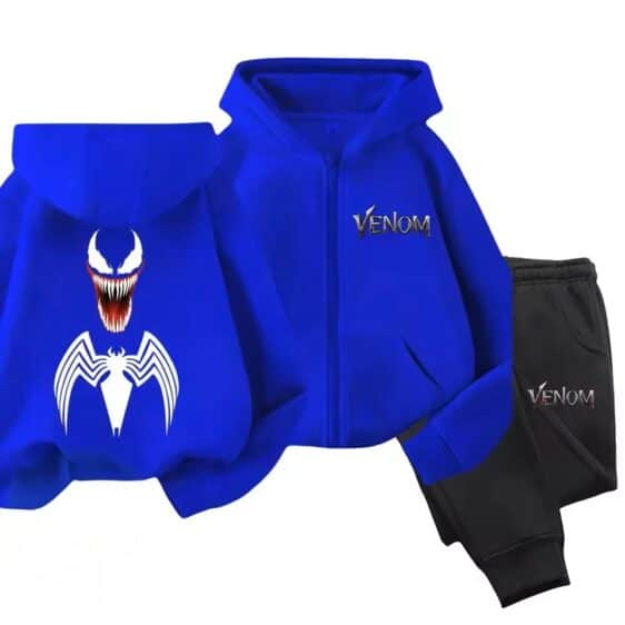 Anti-Hero Marvel Venom Head Blue Black Boys' Hoodie Set