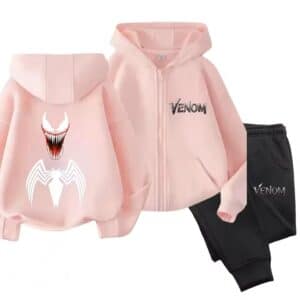 Anti-Hero Marvel Venom Head Pink Black Boys' Hoodie Set