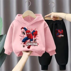 Marvel Ultimate Spider-Man Pink Black Boys' Hoodie Set