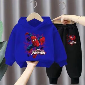 Ultimate Spider-Man Web Action Blue Black Kids Hoodie Set