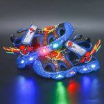 Spiderman Web Hero Wings Design Blue Light-up Kids Shoes